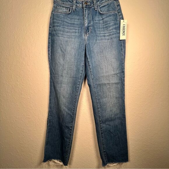 L’AGENCE Newport high rise straight jeans ▪️NWT▪️ size 25 - Picture 1 of 4